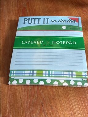 New!! Golf Design Notepads - Set of 3